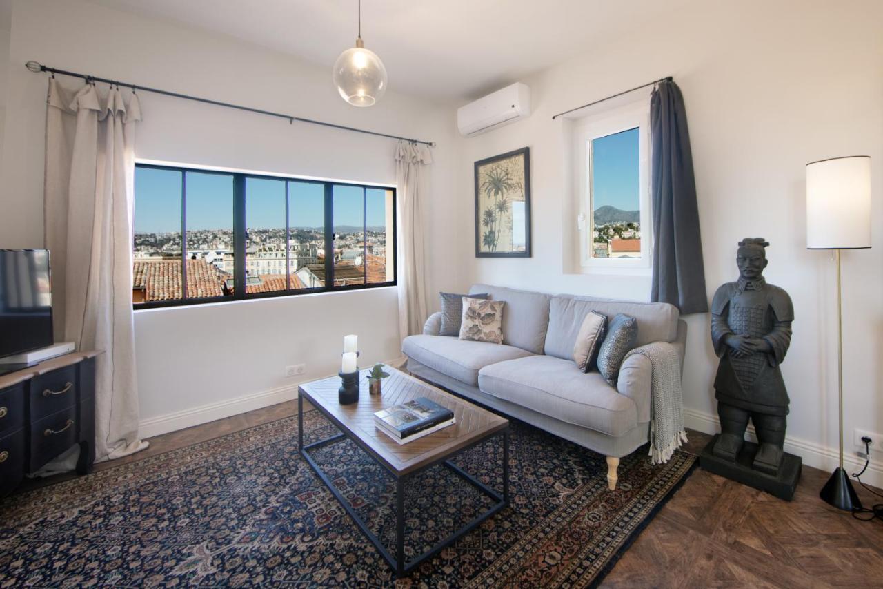 Cocoon Loft - Magnifique Loft Sous Toit, Refait A Neuf, Vues Splendides, Clim, Wifi Apartment Nisa Exterior foto